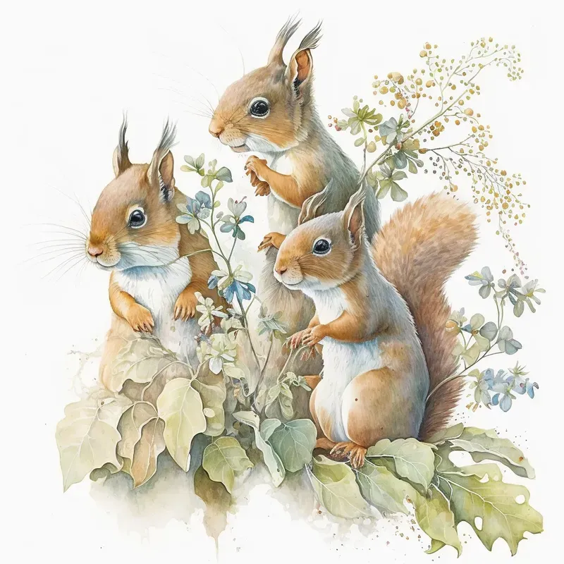 Watercolours Of Animals