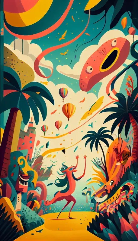 Whimsical Wallpapers With Confetti