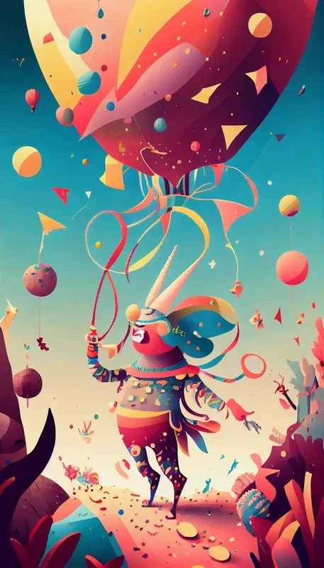 Whimsical Wallpapers With Confetti
