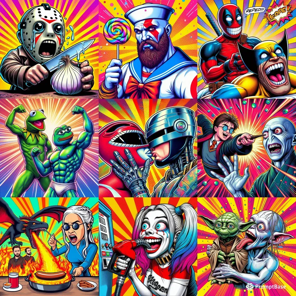 Pop Art Iconic Mad Memes