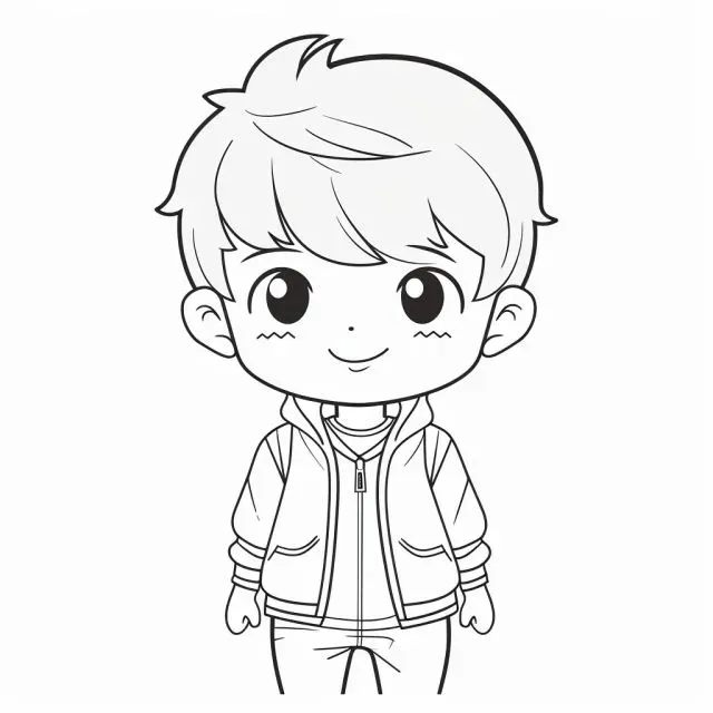 Kids Character Coloring Pages