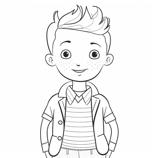 Kids Character Coloring Pages