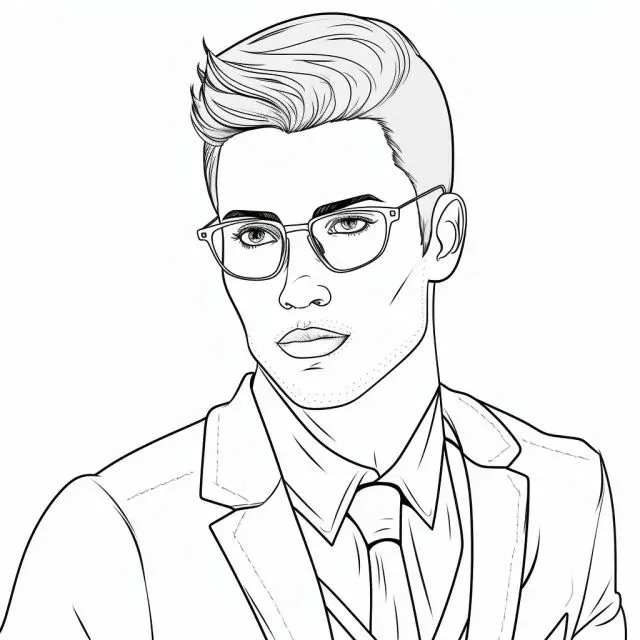 Coloring Page Portraits