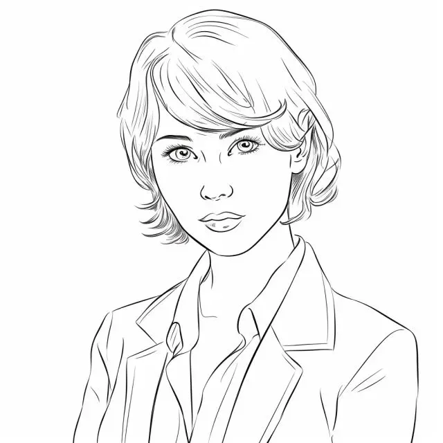 Coloring Page Portraits