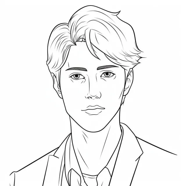 Coloring Page Portraits