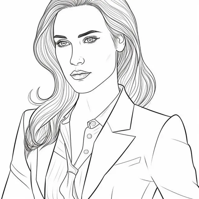 Coloring Page Portraits