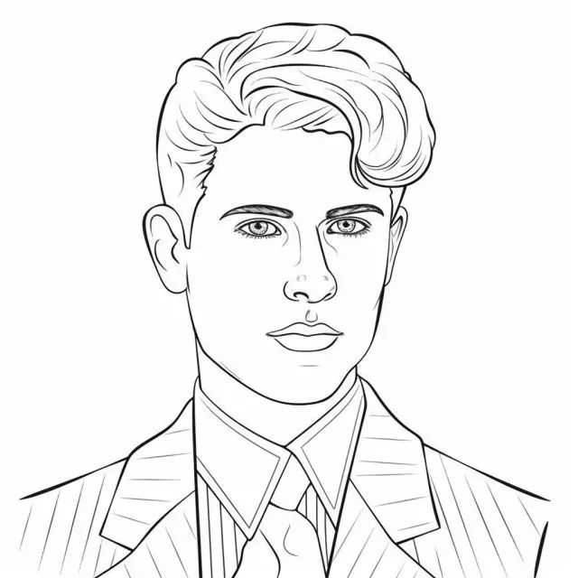 Coloring Page Portraits