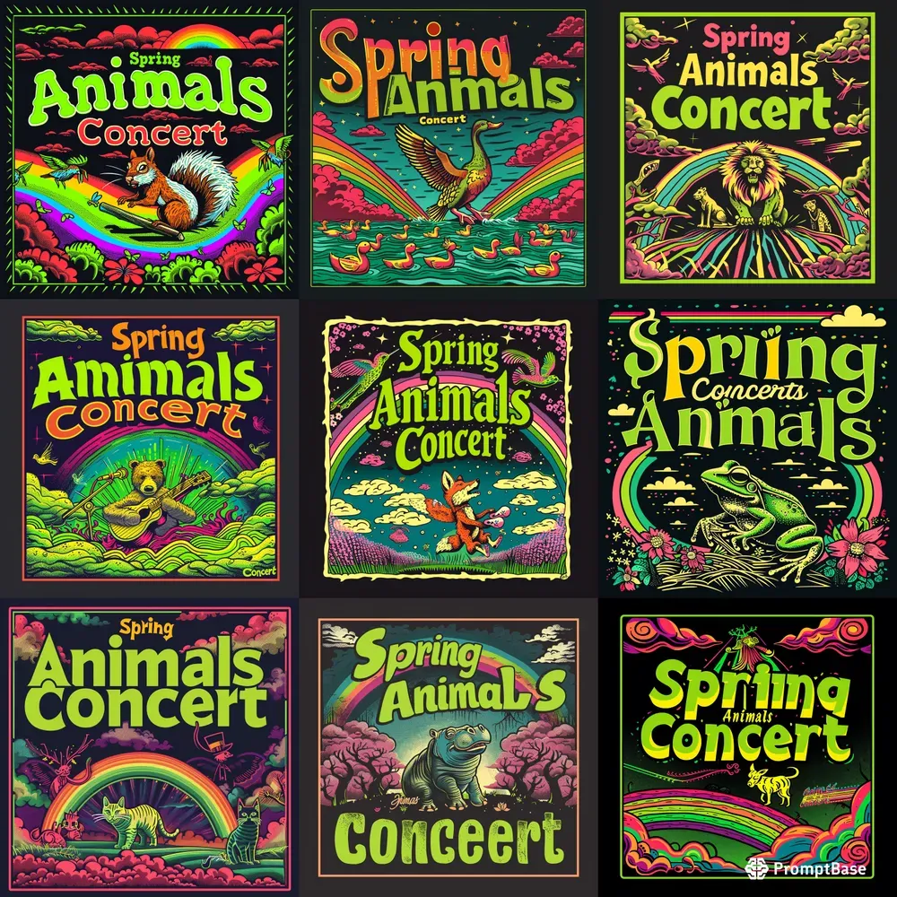 Psychedelic Animals Concert Posters