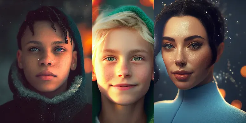 Your Photos As Close Up Portraits generated by undefined