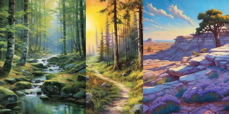 Natural Scene Paintings generated by undefined