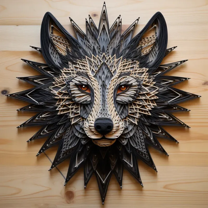 Make It In String Art Style