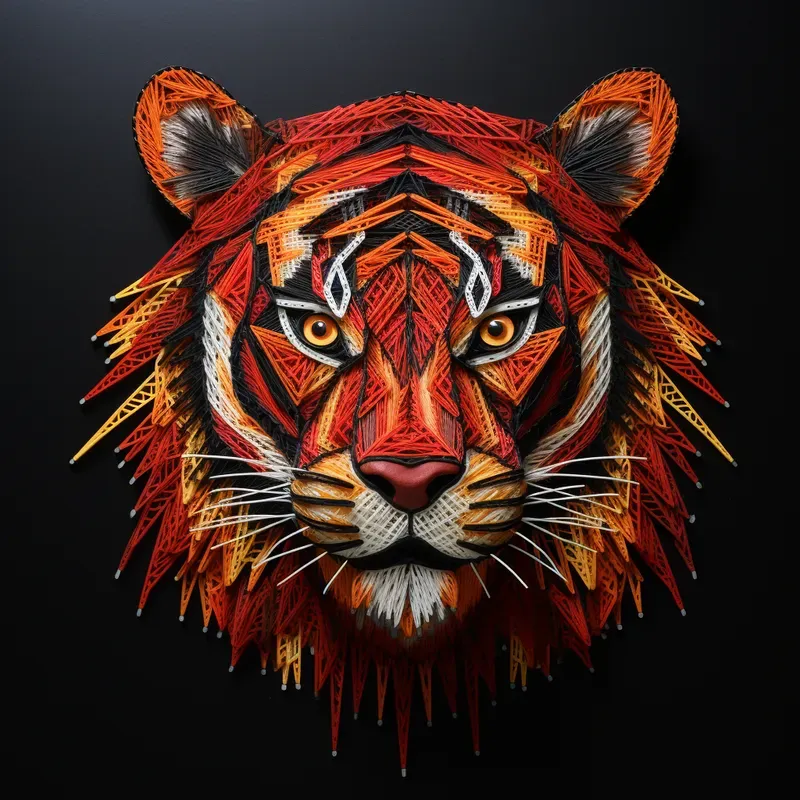 Make It In String Art Style