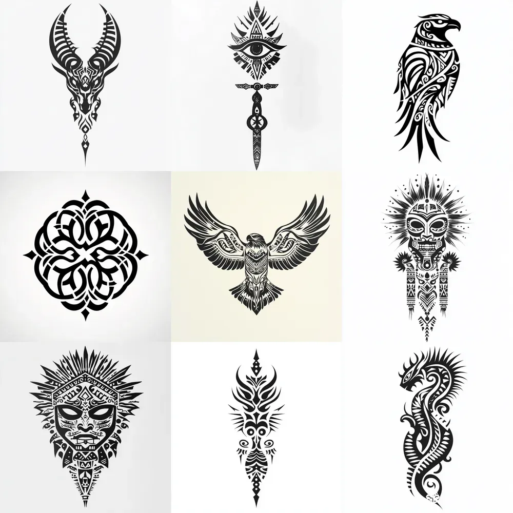 Tribal Fusion Tattoo Designs