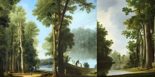 Neoclassicism Landscapes generated by stable-diffusion