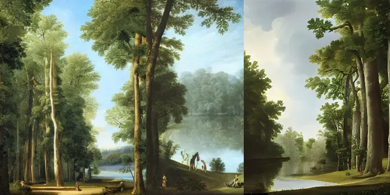 Neoclassicism Landscapes generated by undefined
