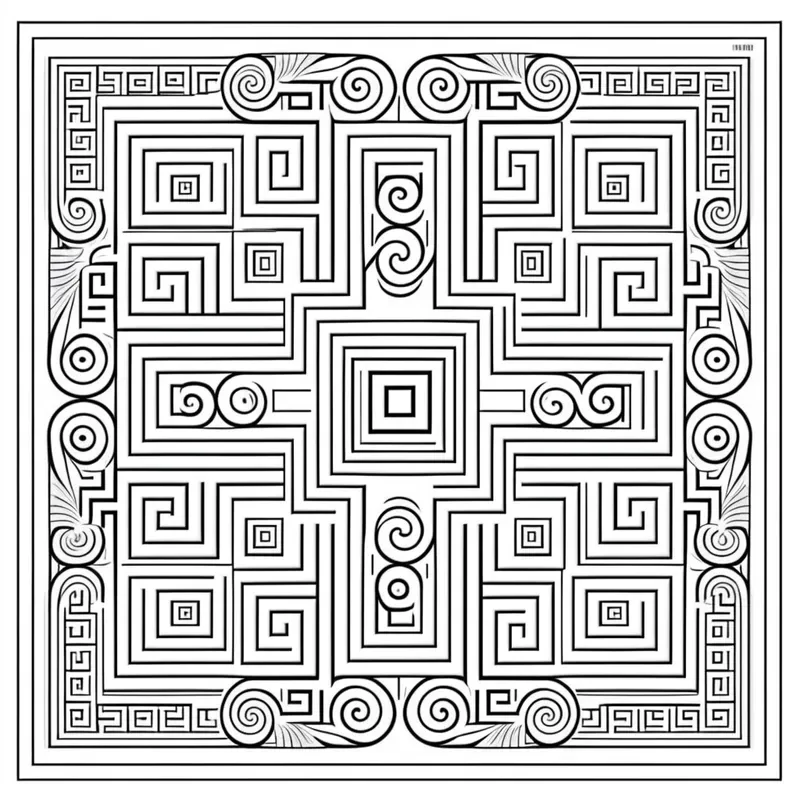 Geometric Pattern Coloring Pages