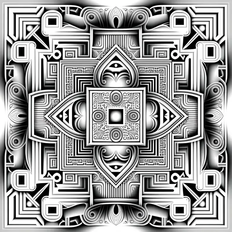 Geometric Pattern Coloring Pages