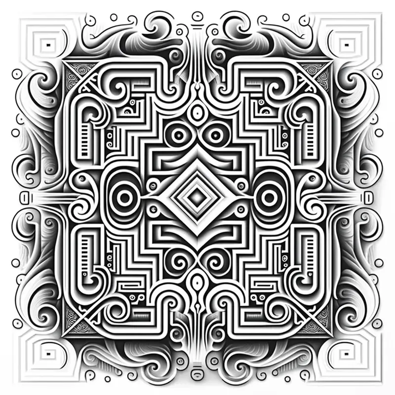 Geometric Pattern Coloring Pages