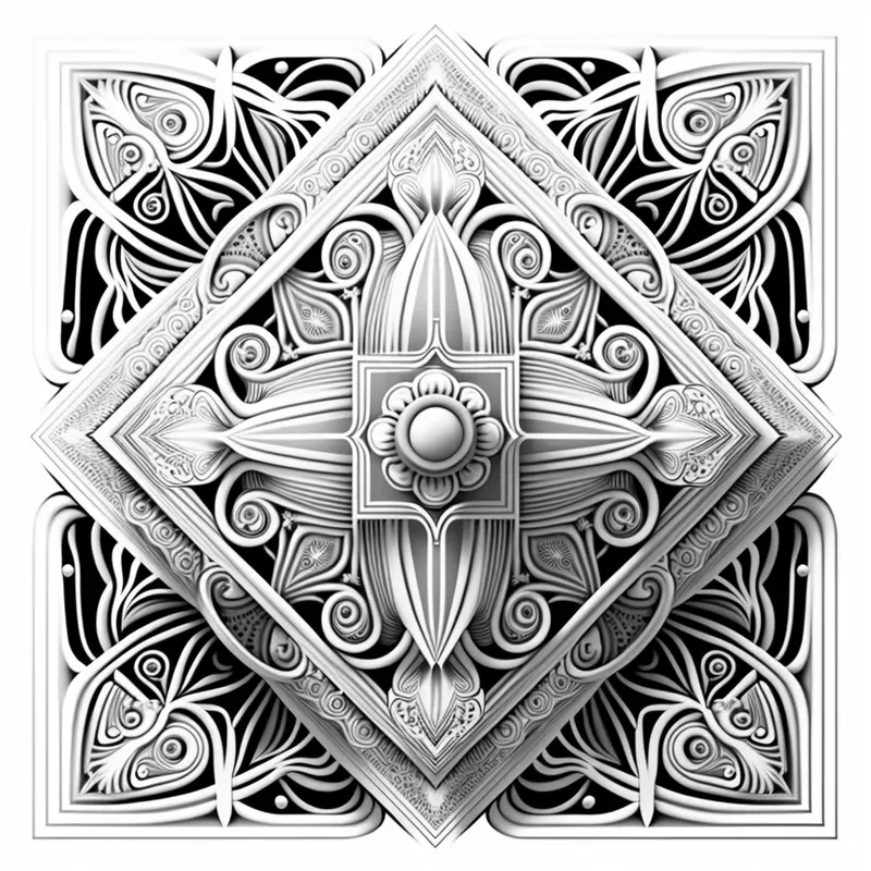Geometric Pattern Coloring Pages