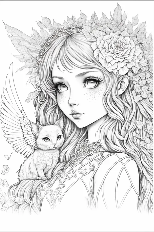 Stunning Ladies - Coloring Pages