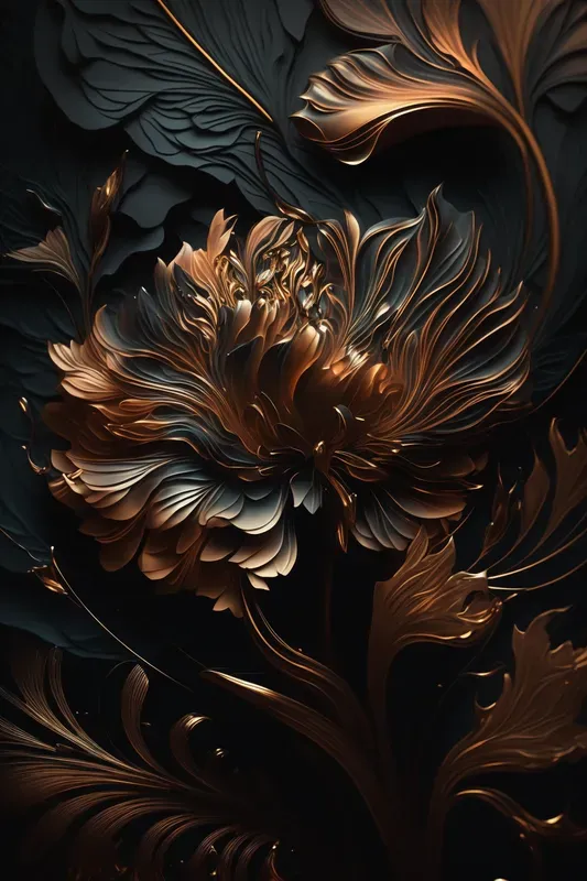 Abstract Flower Oil Paintings