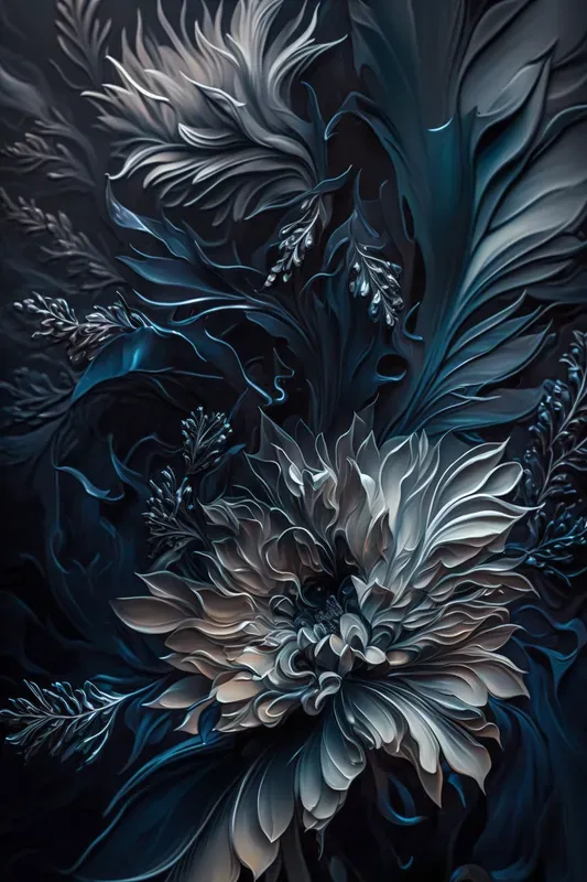 Abstract Flower Oil Paintings