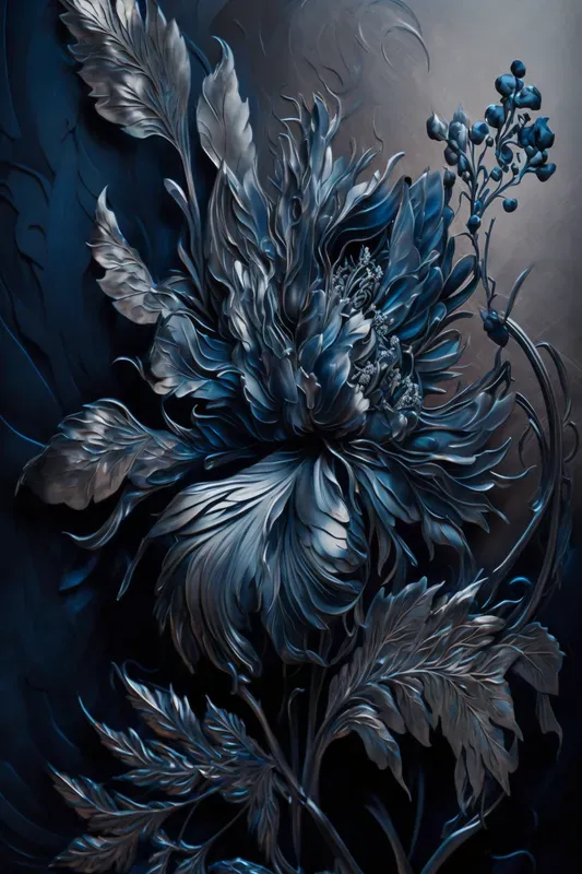 Abstract Flower Oil Paintings