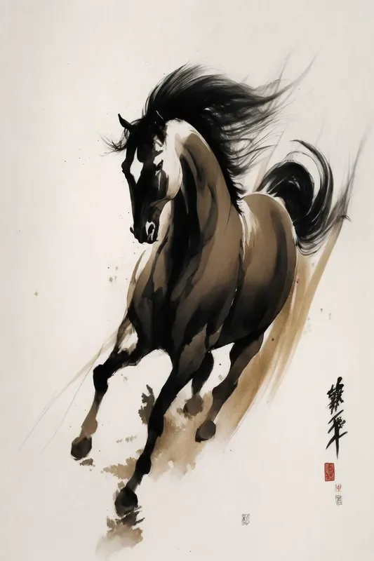 Chinese Ink Brush Paintings