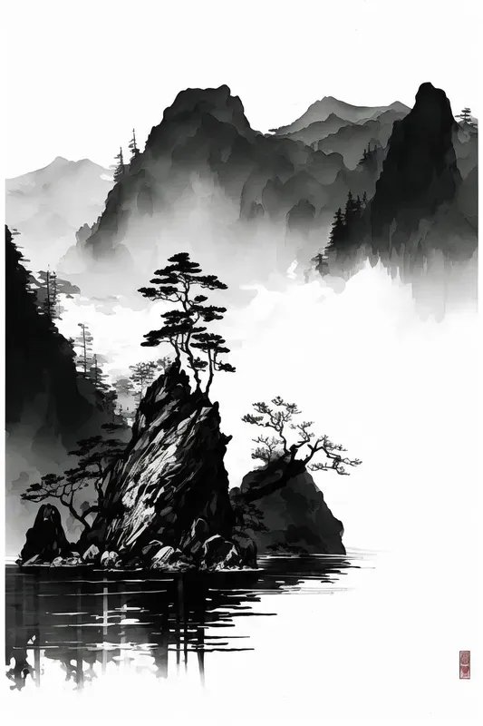 Chinese Ink Brush Paintings