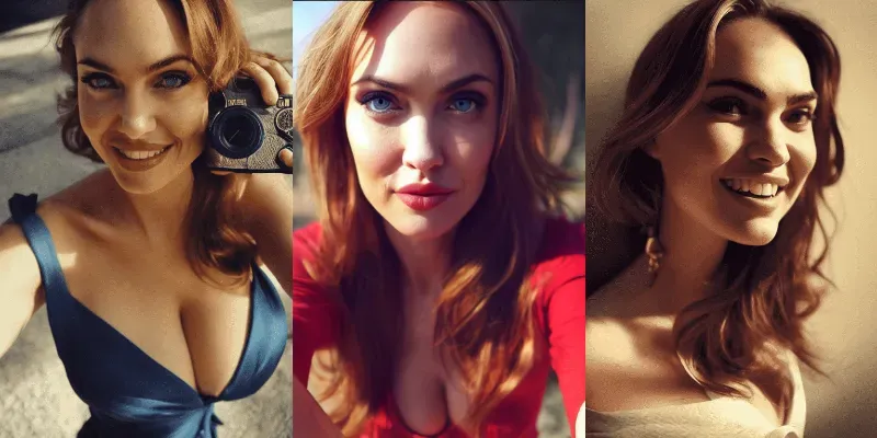 Selfie Style Portraits generated by undefined