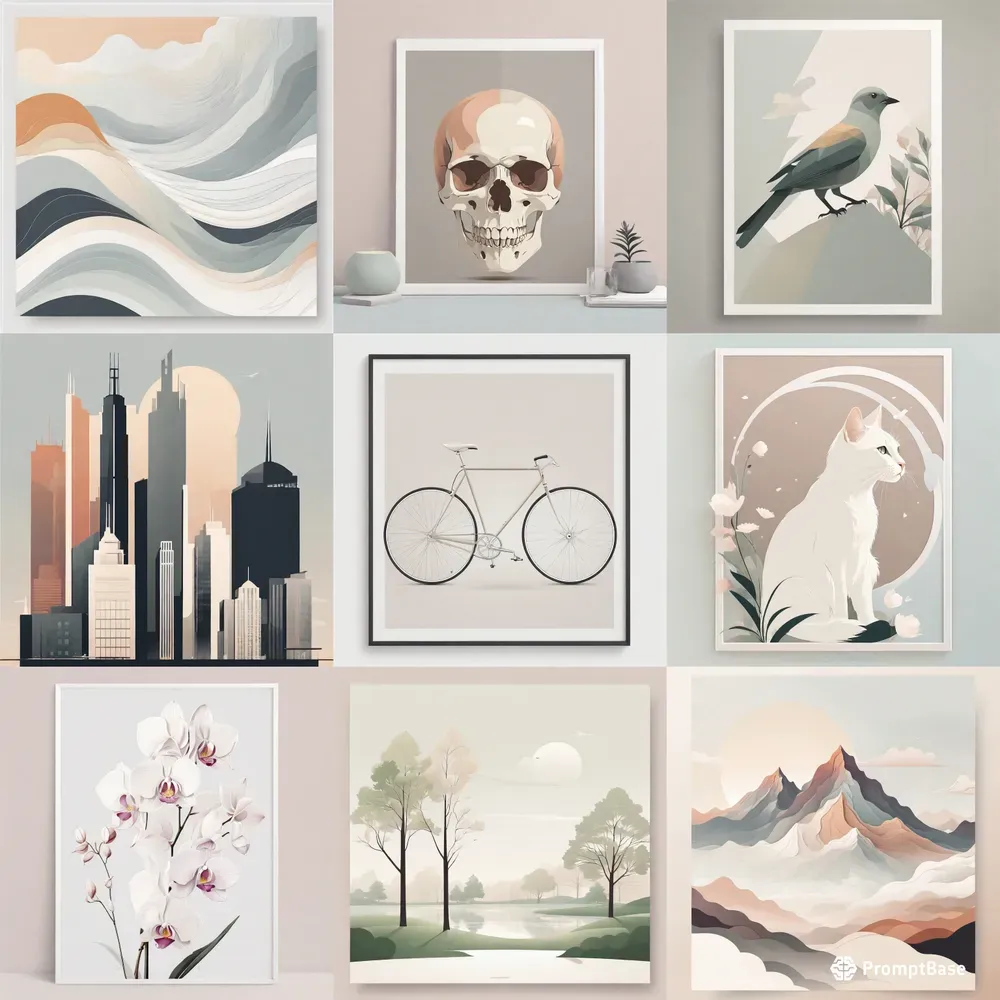 Modern And Minimalist Illustrations