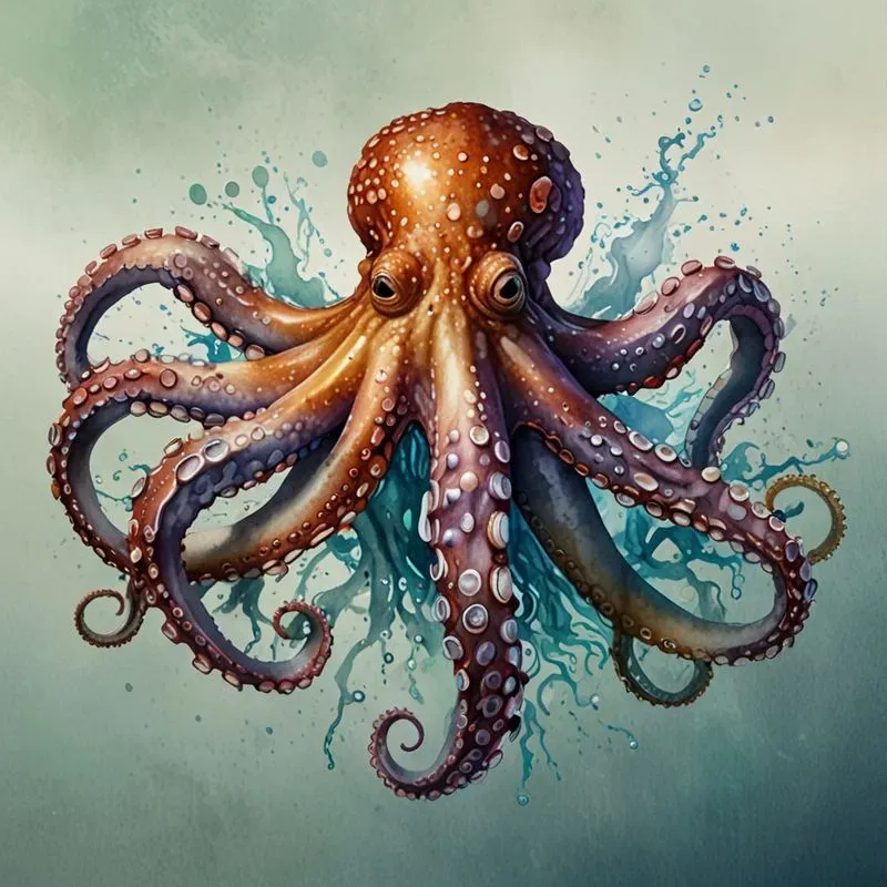Sea Creature Watercolor Illustrations