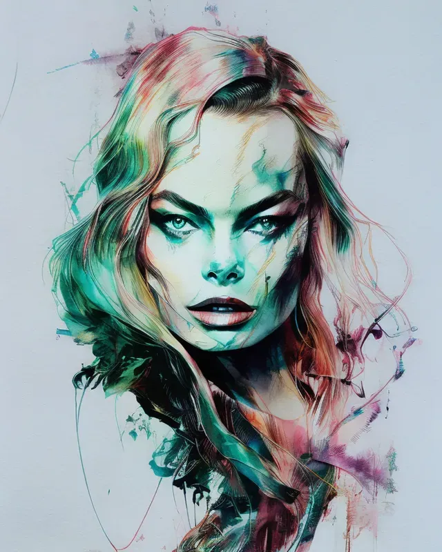 Colorful Water Inks