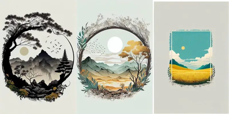 Nature Landscape Designs generated by undefined