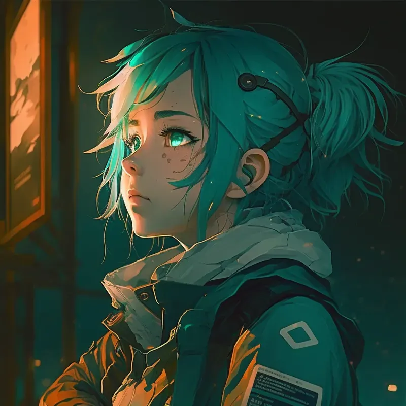 Observe Anime Girl Character Concept Art
