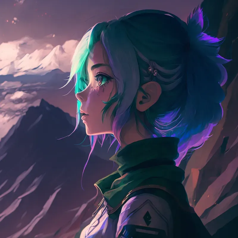 Observe Anime Girl Character Concept Art