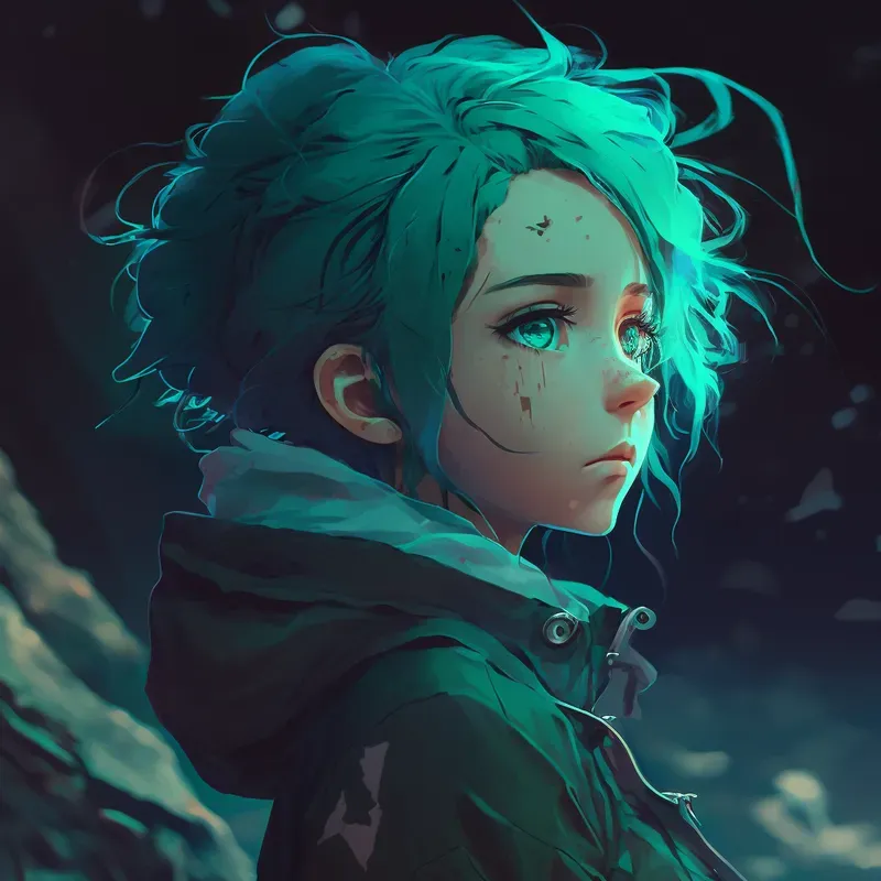 Observe Anime Girl Character Concept Art