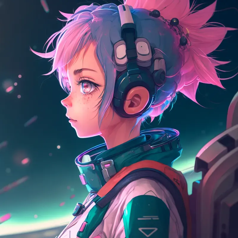 Observe Anime Girl Character Concept Art