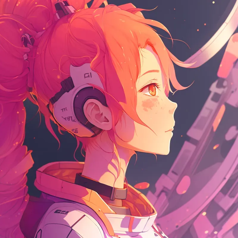 Observe Anime Girl Character Concept Art