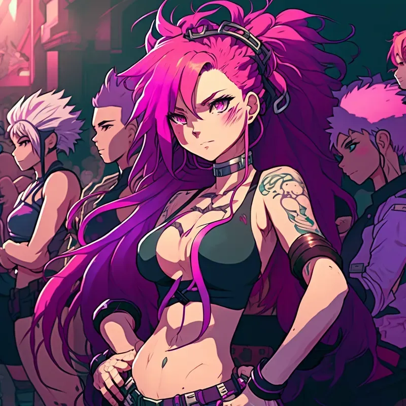 Idol Anime Girls Concept Character Art