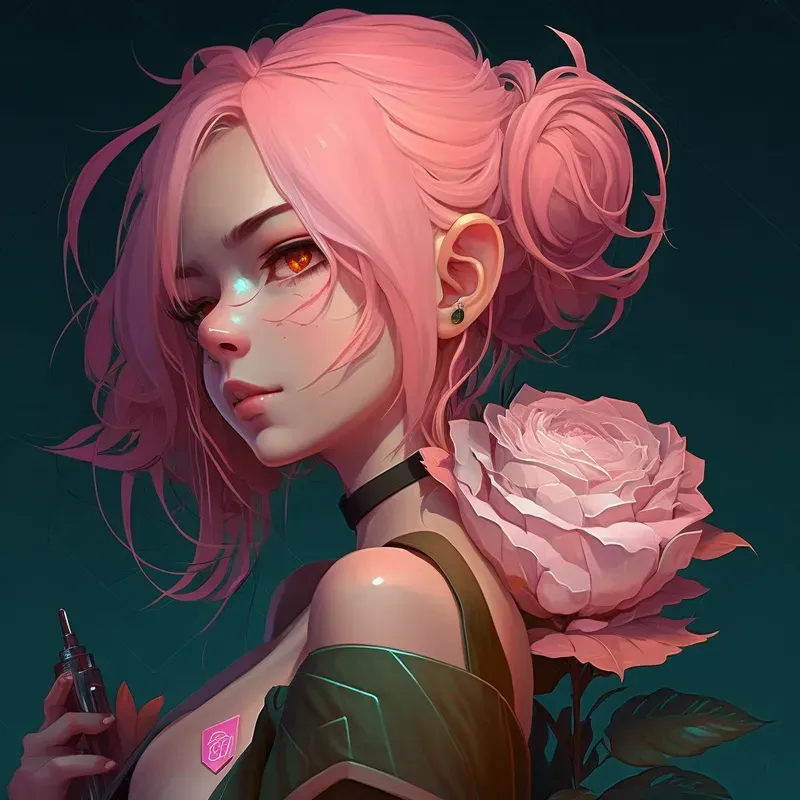 Mysterious Anime Girl Manga Concept Art