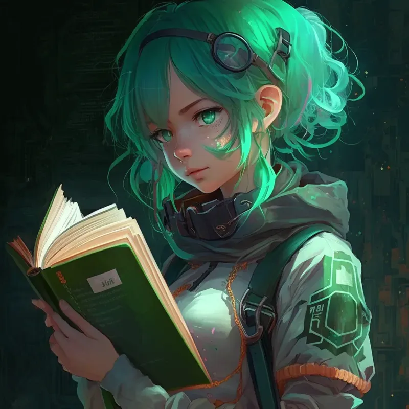 Mysterious Anime Girl Manga Concept Art