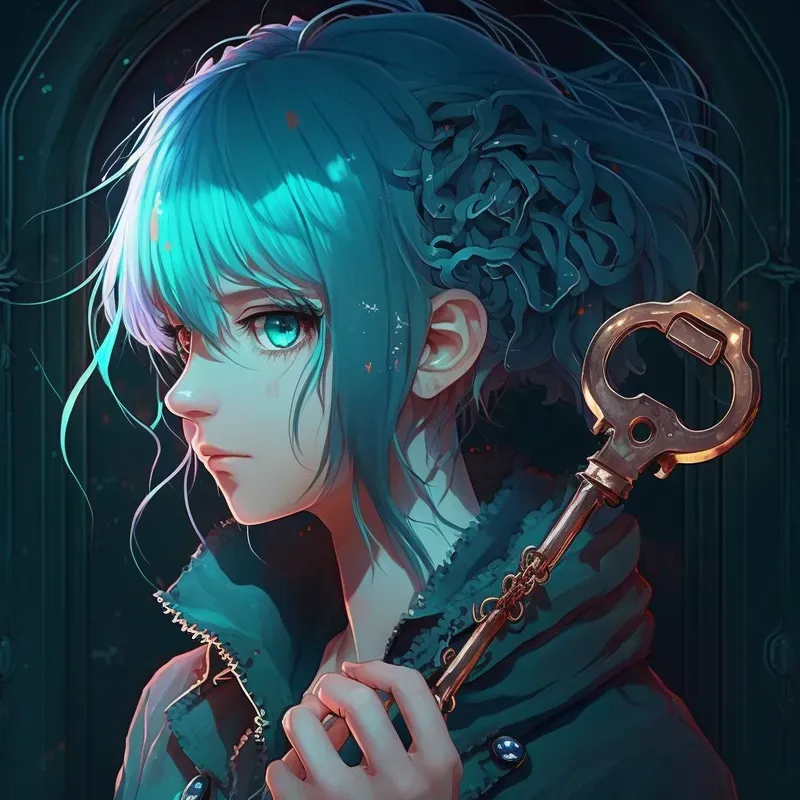 Mysterious Anime Girl Manga Concept Art