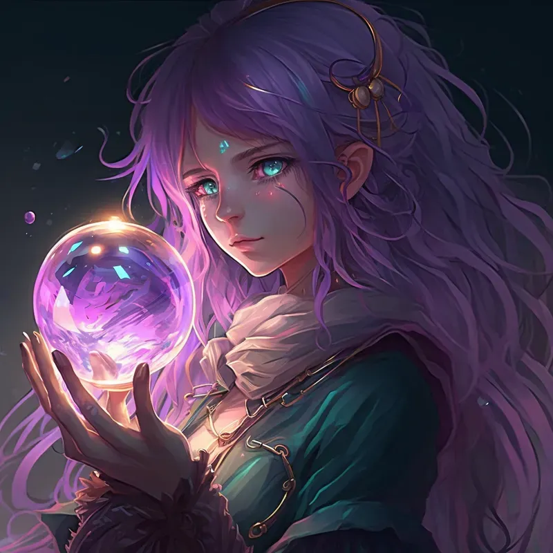 Mysterious Anime Girl Manga Concept Art