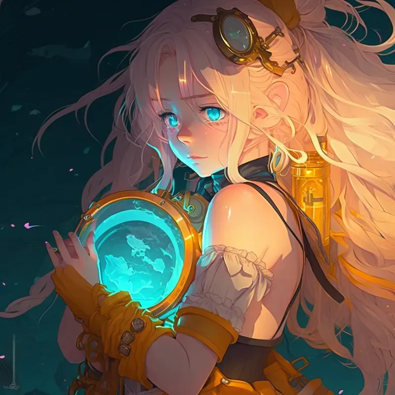 Mysterious Anime Girl Manga Concept Art