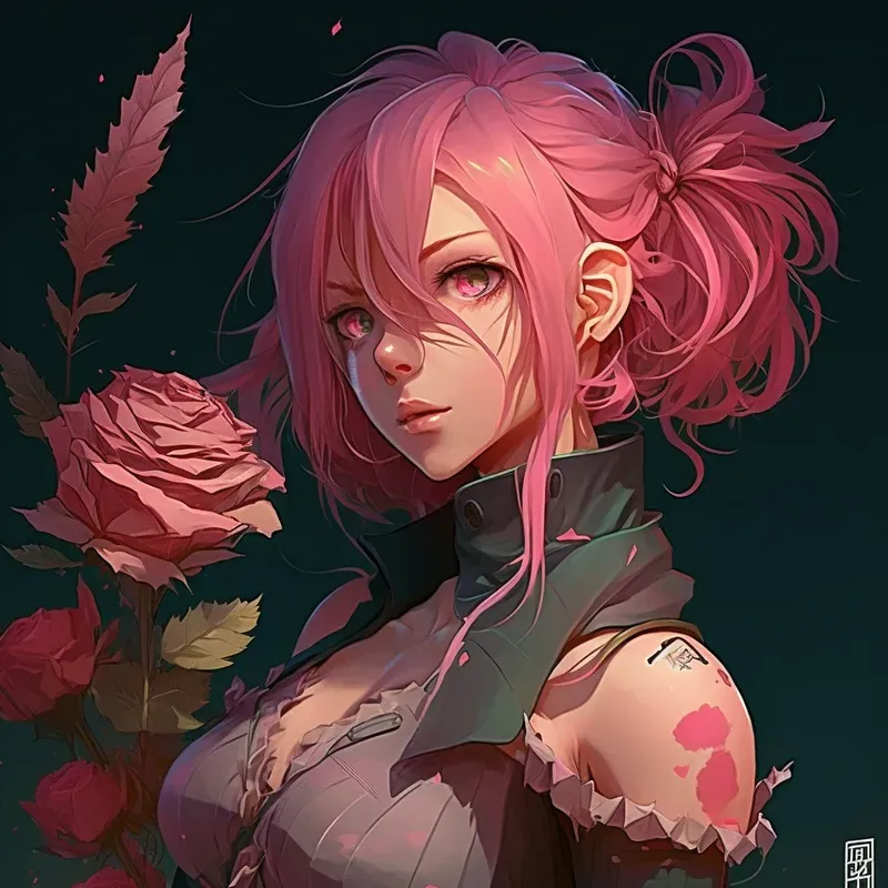 Mysterious Anime Girl Manga Concept Art