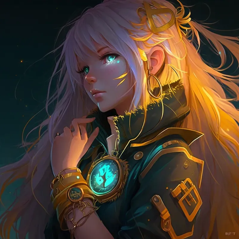 Mysterious Anime Girl Manga Concept Art