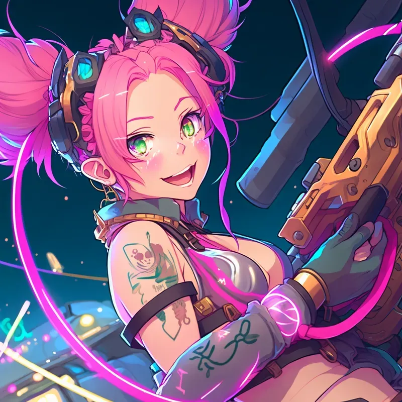 The Neon Anime Girls Squad Characters