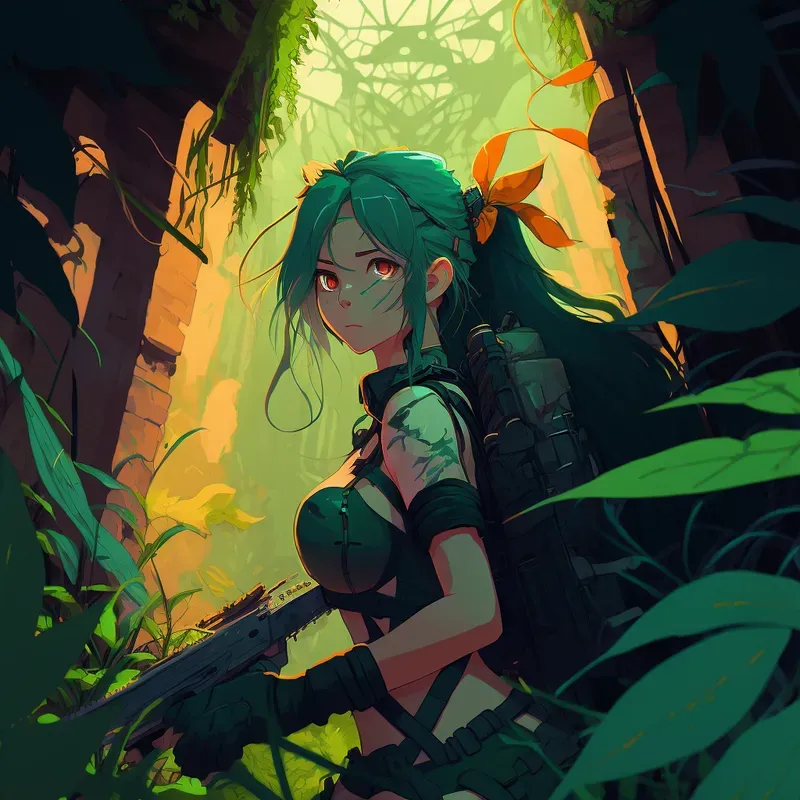 Crazy Adventures Neon Anime Girls Mangas