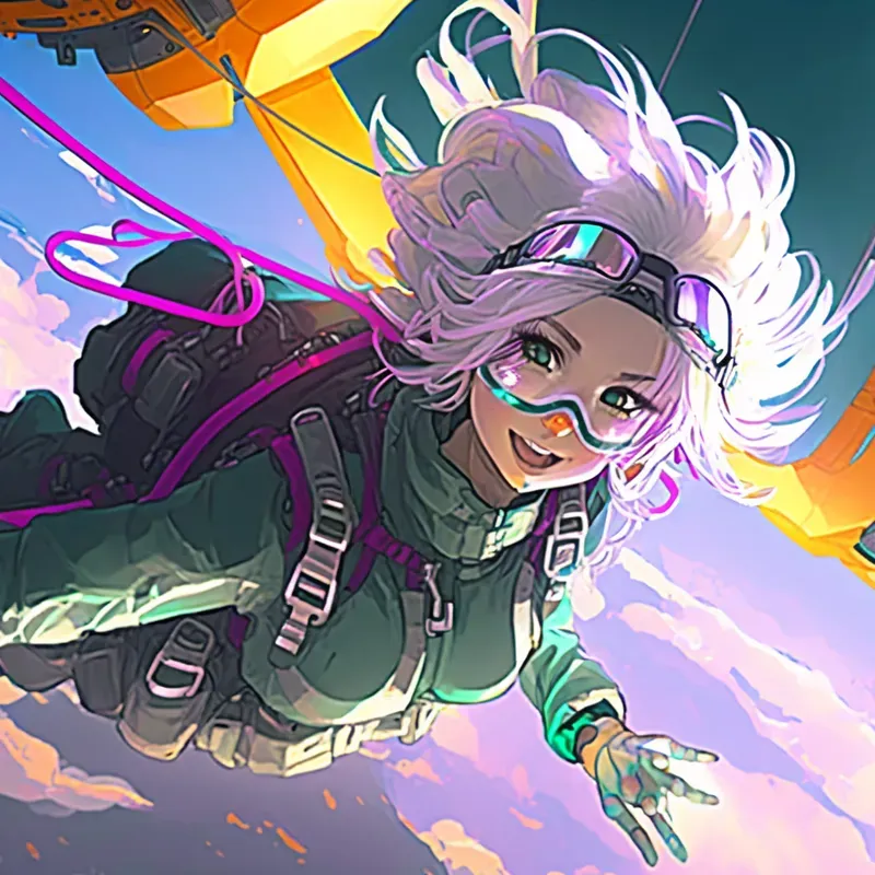 Crazy Adventures Neon Anime Girls Mangas